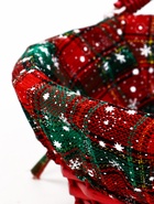 Корзина плетёная для хранения «Новогодняя», 32×32×14 см, ручка h=14 см, красная - Фото 3