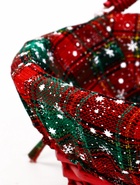 Корзина плетёная для хранения «Новогодняя», 32×32×14 см, ручка h=14 см, красная - Фото 6