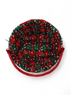 Корзина плетёная для хранения «Новогодняя», 32×32×14 см, ручка h=14 см, красная - Фото 8