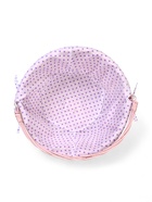 Корзина плетёная для хранения, 32×32×14 см, ручка h=14 см, розовая - Фото 11