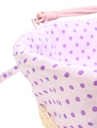 Корзина плетёная для хранения, 32×32×14 см, ручка h=14 см, розовая - Фото 3