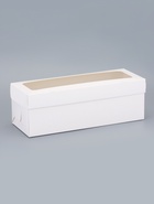 Коробка под рулет белая, с ПВХ окном, 30?11?10 см (комплект 50 шт) - фото 60064397