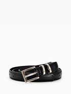 Ремень женский тонкий, 110×2 см, пряжка металл, серебристая, чёрный - Фото 2