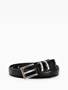 Ремень женский тонкий, 110×2 см, пряжка металл, серебристая, чёрный - Фото 3