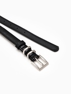 Ремень женский тонкий, 110×2 см, пряжка металл, серебристая, чёрный - Фото 5