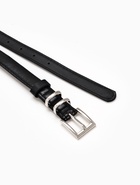 Ремень женский тонкий, 110×2 см, пряжка металл, серебристая, чёрный - Фото 6