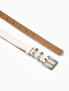 Ремень женский тонкий, 110×2 см, пряжка металл, серебристая, белый - Фото 5