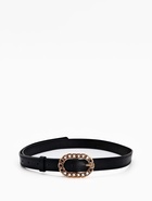 Ремень женский «Кружево», 110×2.5 см, пряжка металл, золотистая, чёрный - Фото 5