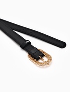 Ремень женский «Кружево», 110×2.5 см, пряжка металл, золотистая, чёрный - Фото 7