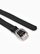 Ремень женский, 110×3.2 см, пряжка металл, серебристая, чёрный - фото 809308411