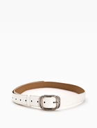 Ремень женский, 110×3.2 см, пряжка металл, серебристая, белый - фото 809308416