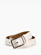 Ремень женский, 110×3 см, пряжка металл, серебристая, белый - фото 809308432