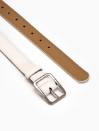 Ремень женский, 110×3 см, пряжка металл, серебристая, белый - фото 809308435