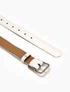 Ремень женский, 110×3 см, пряжка металл, серебристая, белый - фото 809308436