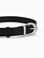 Ремень женский, 110×3 см, пряжка металл матовая, серебристая, чёрный - Фото 3