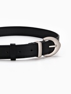 Ремень женский, 110×3 см, пряжка металл матовая, серебристая, чёрный - Фото 4