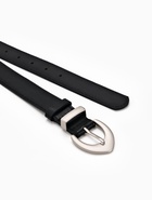 Ремень женский, 110×3 см, пряжка металл матовая, серебристая, чёрный - Фото 5