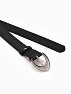 Ремень женский, 110×3 см, пряжка металл матовая, серебристая, чёрный - Фото 7