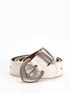 Ремень женский, 110×3 см, пряжка металл матовая, серебристая, белый - Фото 2