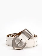 Ремень женский, 110×3 см, пряжка металл матовая, серебристая, белый - Фото 3