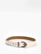 Ремень женский, 110×3 см, пряжка металл матовая, серебристая, белый - Фото 5