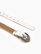 Ремень женский, 110×3 см, пряжка металл матовая, серебристая, белый - Фото 7