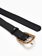 Ремень женский, 110×3 см, пряжка пластик, золотистая, чёрный - Фото 6