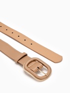 Ремень женский, 110×3 см, пряжка пластик, золотистая, бежевый - фото 809308482