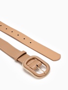 Ремень женский, 110×3 см, пряжка пластик, золотистая, бежевый - Фото 6