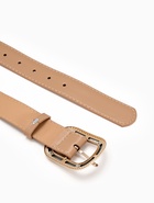 Ремень женский, 110×3 см, пряжка пластик, золотистая, бежевый - Фото 7