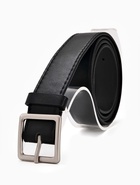 Ремень женский, 110×3 см, пряжка металл матовая, серебристая, чёрный - фото 809308490