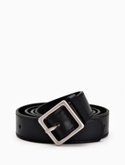 Ремень женский, 110×3 см, пряжка металл матовая, серебристая, чёрный - фото 809308491