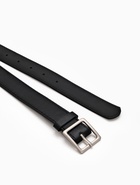 Ремень женский, 110×3 см, пряжка металл матовая, серебристая, чёрный - фото 809308494