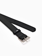 Ремень женский, 110×3 см, пряжка металл матовая, серебристая, чёрный - фото 809308495