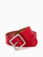 Ремень женский, 110×3 см, пряжка металл матовая, серебристая, красный - фото 59849498