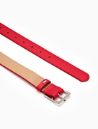 Ремень женский, 110×3 см, пряжка металл матовая, серебристая, красный - фото 59849502