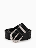 Ремень женский, 110×3 см, пряжка металл, серебристая, чёрный - фото 59849504