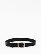 Ремень женский, 110×3 см, пряжка металл, серебристая, чёрный - фото 59849506