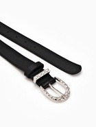 Ремень женский, 110×3 см, пряжка металл, серебристая, чёрный - фото 59849507