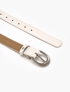 Ремень женский «Кэлли», 110×3 см, пряжка металл, серебристая, белый - фото 65456577