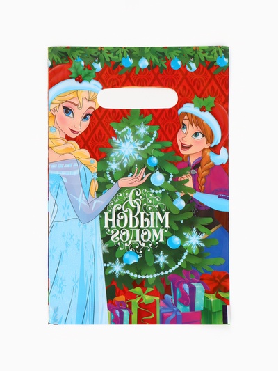 Пакеты подарочные новогодние полиэтиленовые «Новый год», 20×30 см, набор 15 шт.