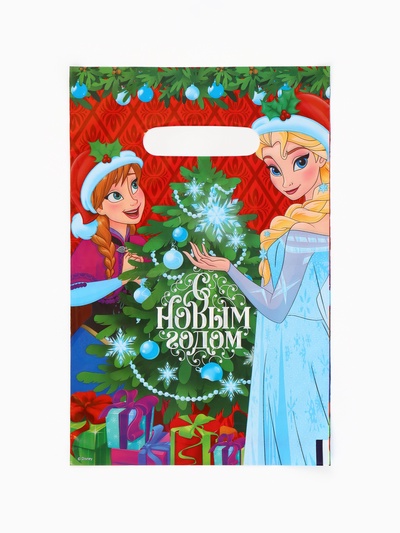 Пакеты подарочные новогодние полиэтиленовые «Новый год», 20×30 см, набор 15 шт.