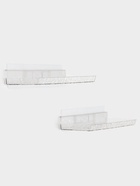 Полки для ванной настенные, 2 шт., прозрачные 10906545