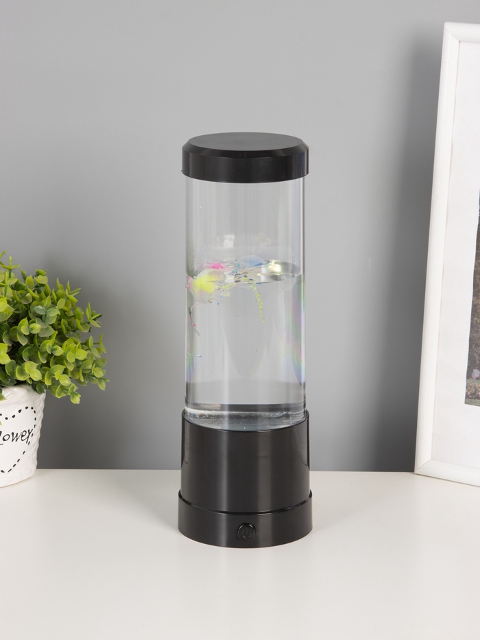 Светильник «Медузы» LED, RGB, USB, 3-5 Вт, 9×9×25.5 см, чёрный - Фото 1