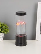 Лава - лампа RISALUX «Медузы», подсветка, RGB, USB, 3-5 Вт, чёрная, 9×9×25.5 см - Фото 3