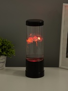 Лава - лампа RISALUX «Медузы», подсветка, RGB, USB, 3-5 Вт, чёрная, 9×9×25.5 см - Фото 4