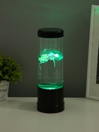 Лава - лампа RISALUX «Медузы», подсветка, RGB, USB, 3-5 Вт, чёрная, 9×9×25.5 см - Фото 5