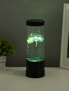 Лава - лампа RISALUX «Медузы», подсветка, RGB, USB, 3-5 Вт, чёрная, 9×9×25.5 см - Фото 7