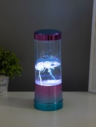 Светильник «Медузы» LED, RGB, USB, 3-5 Вт, 9×9×3 см, розово-голубой метеллик 10906758