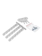 Ограничитель открывания для окна ТУНДРА, металлическая гребенка, 5-ти позиционная, 3 шт. - фото 59849615